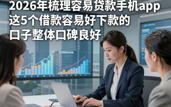 2026年梳理容易贷款手机app，这5个借款容易好下款的口子整体口碑良好
