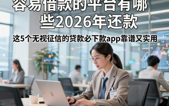 容易借款的平台有哪些2026年还款,这5个无视征信的贷款必下款app靠谱又实用