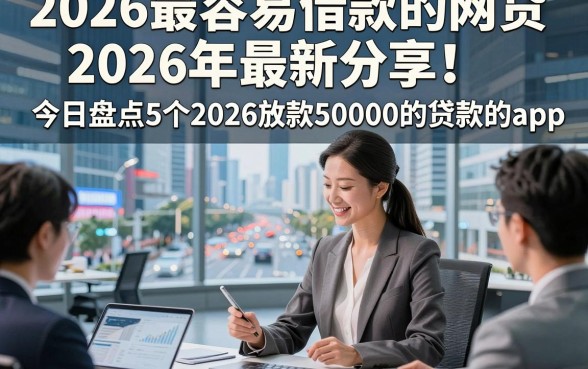 2026最容易借款的网贷2026年最新分享！今日盘点5个2026放款50000的贷款的app