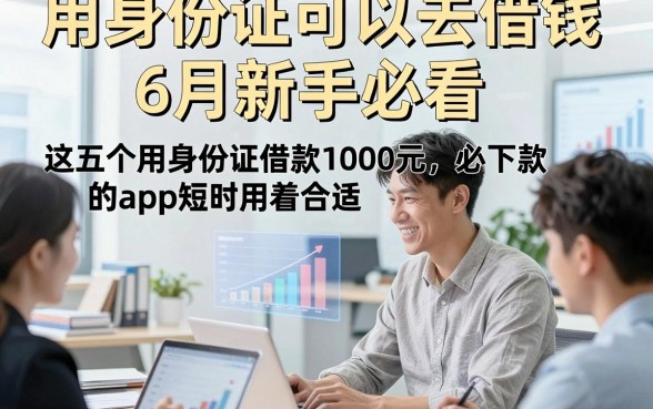 用身份证可以去借钱6月新手必看，这五个用身份证借款1000元必下款的app短时用着合适