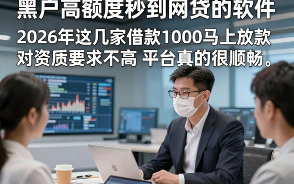 黑户高额度秒到网贷的软件，2026年这几家借款1000马上放款对资质要求不高平台真的很顺畅