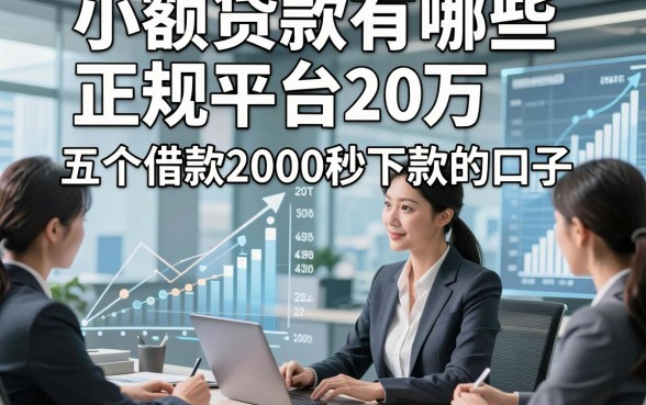 小额贷款有哪些正规平台20万，权威总结五个借款2000秒下款的口子