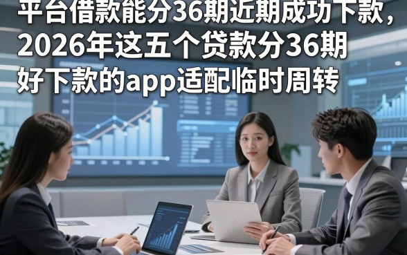 平台借款能分36期近期成功下款，2026年这五个贷款分36期好下款的app适配临时周转