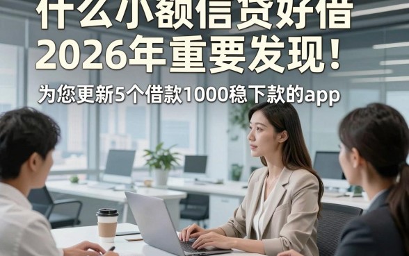 什么小额信贷好借2026年重要发现！为您更新5个借款1000稳下款的app