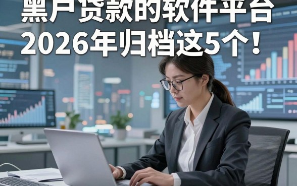 黑户贷款的软件平台2026年归档这5个！本篇为您精心列举！