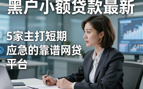 黑户小额贷款最新，本篇详述5家主打短期应急的靠谱网贷平台