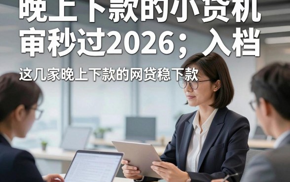 晚上下款的小贷机审秒过2026，入档​这几家晚上下款的网贷稳下款app