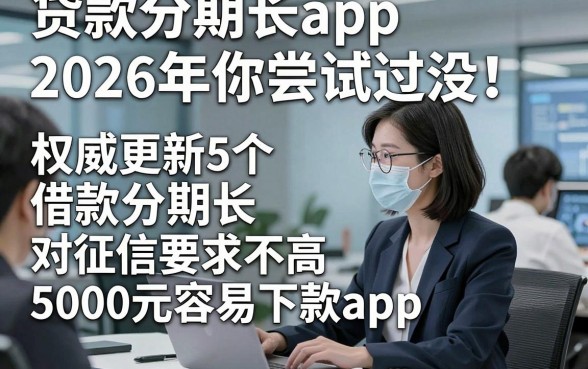 贷款分期长app2026年你尝试过没！权威更新5个借款分期长对征信要求不高5000元容易下款app