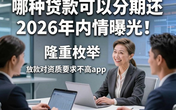 哪种贷款可以分期还2026年内情曝光！隆重枚举五个借款直接放款对资质要求不高app