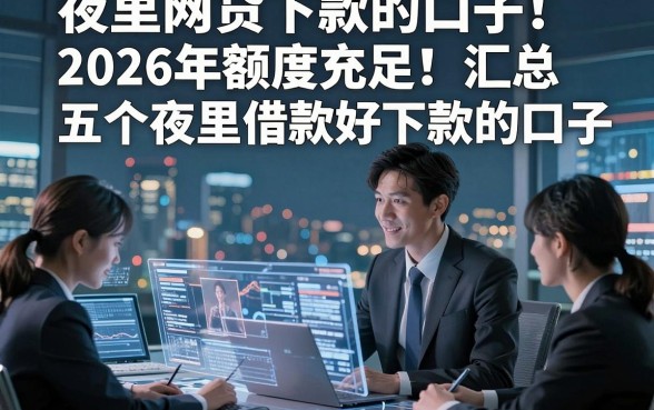 夜里网贷下款的口子2026年额度充足！汇总​五个夜里借款好下款的口子