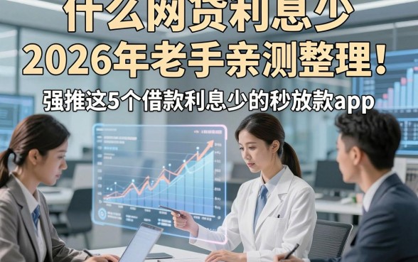 什么网贷利息少 2026年老手亲测整理！强推这5个借款利息少的秒放款app
