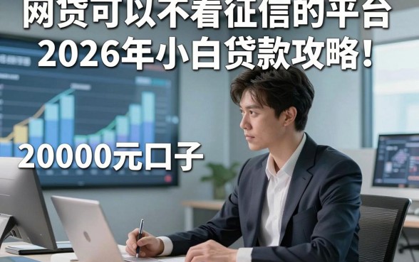网贷可以不看征信的平台2026年小白贷款攻略！本篇评点这5个无视征信的借钱20000元口子