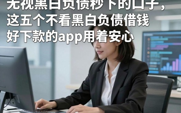 无视黑白负债秒下的口子，这五个不看黑白负债借钱好下款的app用着安心