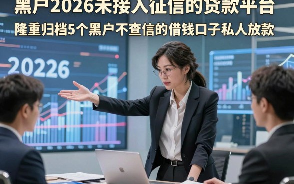 黑户2026未接入征信的贷款平台，隆重归档5个黑户2026不查信的借钱口子私人放款