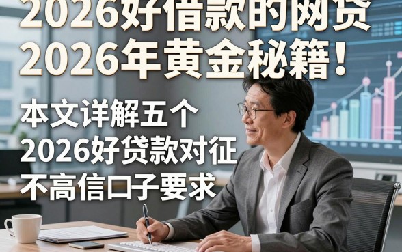 2026好借款的网贷2026年黄金秘籍！本文详解五个2026好贷款对征信要求不高口子