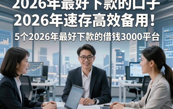 2026年最好下款的口子2026年速存高效备用！拆解​5个2026年最好下款的借钱3000的平台