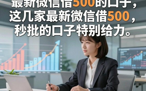 最新微信借500的口子，这几家最新微信借500秒批的口子特别给力