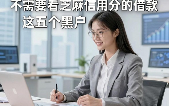 不需要看芝麻信用分的借款，本篇为您详细解说​这五个黑户借钱软件！