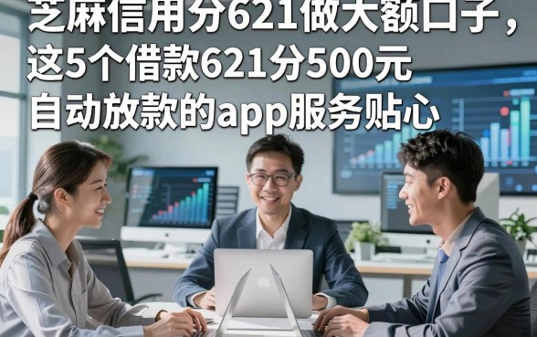 芝麻信用分621做大额口子，这5个借款621分500元自动放款的app服务贴心