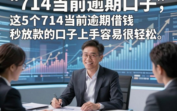 714当前逾期口子，这5个714当前逾期借钱秒放款的口子上手容易很轻松