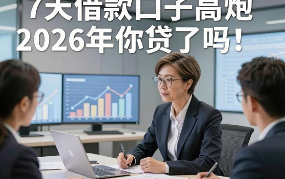 7天借款口子高炮2026年你贷了吗！解说​5个7天贷款微信放款的对资质要求不高口子