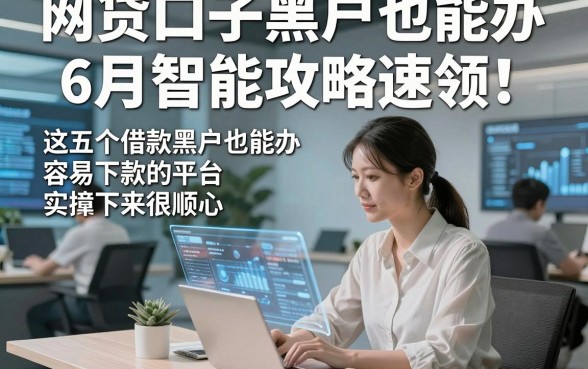 网贷口子黑户也能办6月智能攻略速领！这五个借款黑户也能办容易下款的平台实操下来很顺心