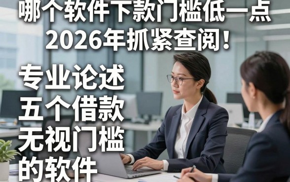 哪个软件下款门槛低一点2026年抓紧查阅！专业论述五个借款无视门槛的软件