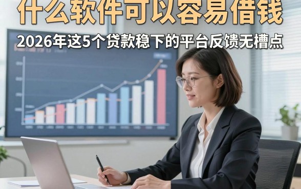 什么软件可以容易借钱，2026年这5个贷款稳下的平台反馈无槽点