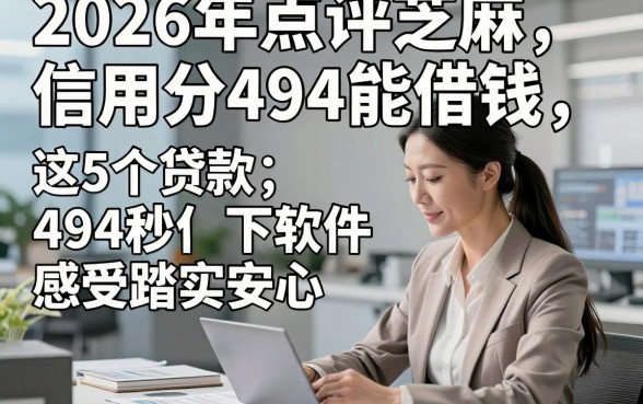 2026年点评芝麻信用分494能借钱，这5个贷款494秒下软件感受踏实安心