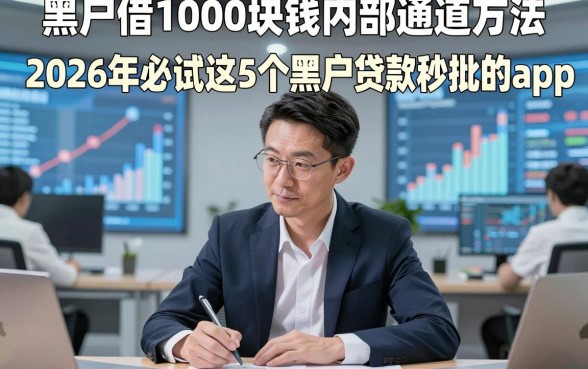 黑户借1000块钱内部通道方法，2026年必试这5个黑户贷款1000秒批的app