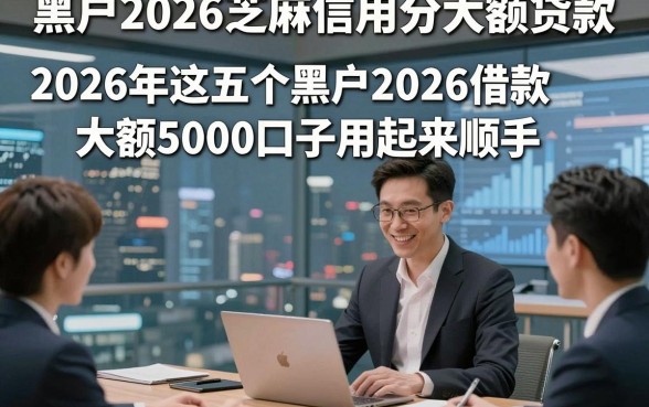 黑户2026芝麻信用分大额贷款，2026年这五个黑户2026借款大额5000口子用起来顺手