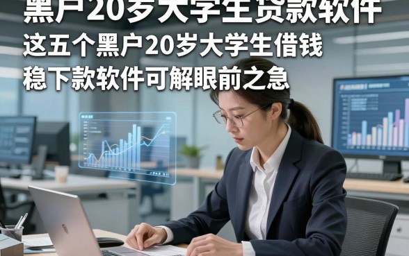 黑户20岁大学生贷款软件，这五个黑户20岁大学生借钱稳下款软件可解眼前之急