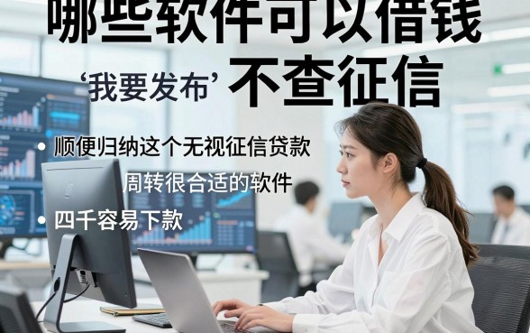 哪些软件可以借钱不查征信，顺便归纳这5个无视征信贷款四千容易下款的软件周转很合适