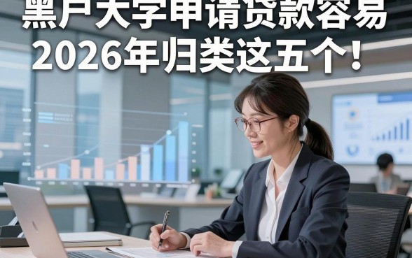 黑户大学申请贷款容易2026年归类这五个！本文为您深度筛选！