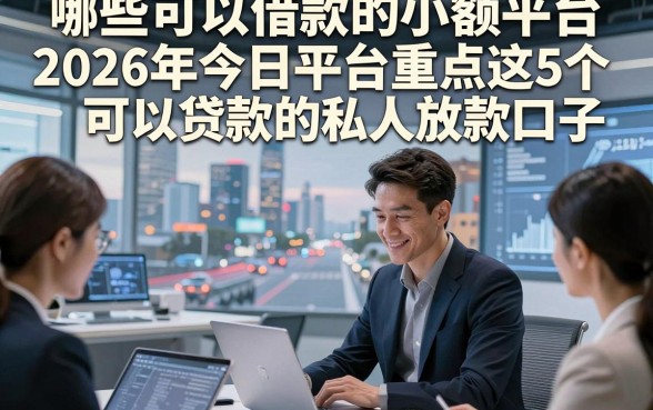 哪些可以借款的小额平台，2026年今日平台重点这5个可以贷款的私人放款口子