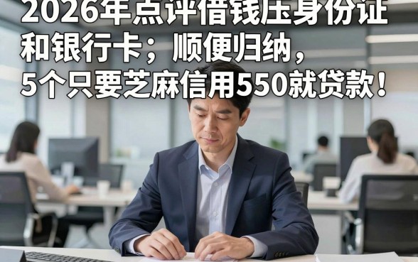2026年点评借钱压身份证和银行卡，顺便归纳5个只要芝麻信用550就贷款