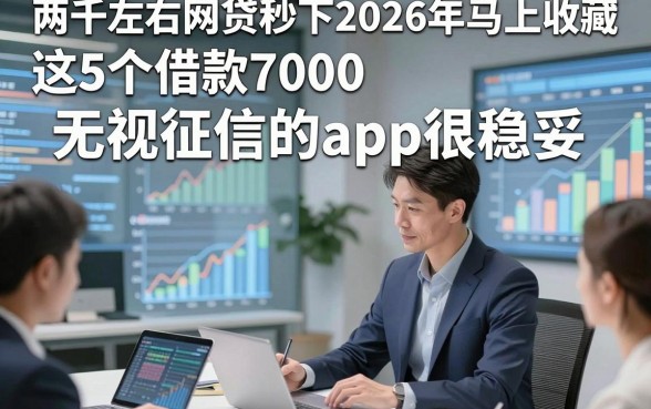 两千左右网贷秒下2026年马上收藏，这5个借款7000无视征信的app很稳妥