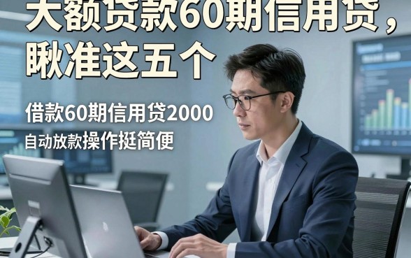 大额贷款60期信用贷，瞅准这五个​借款60期信用贷2000自动放款的软件操作挺简便