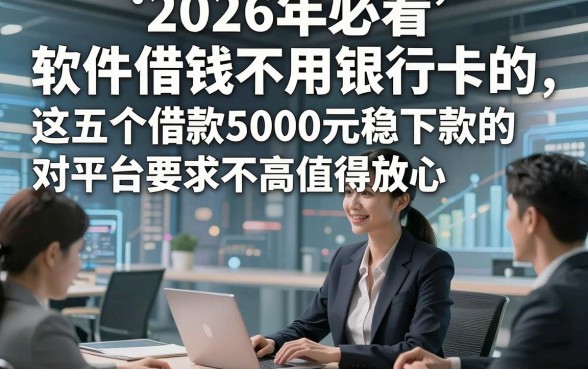 2026年必看​软件借钱不用银行卡的，这五个借款5000元稳下款的对平台要求不高值得放心选择