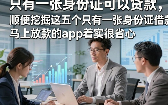 只有一张身份证可以贷款，顺便挖掘这五个只有一张身份证借款马上放款的app着实很省心