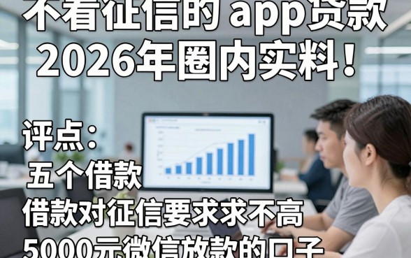 不看征信的 app贷款2026年圈内实料！评点五个借款对征信要求不高5000元微信放款的口子