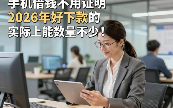 手机借钱不用证明2026年好下款的实际上能选的数量不少！，今天为您详细拆解这5个黑户网贷软件！