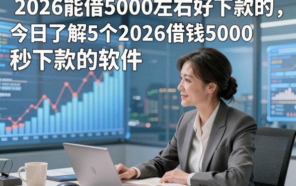 2026能借5000左右好下款的，今日了解5个2026借钱5000秒下款的软件
