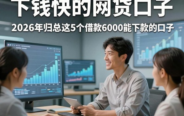 下钱快的网贷口子，2026年归总这5个借款6000能下款的口子