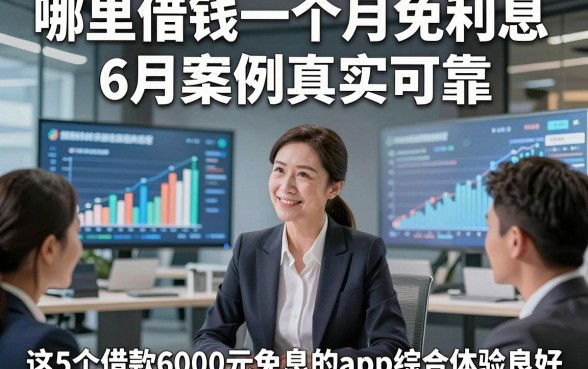 哪里借钱一个月免利息6月案例真实可靠，这5个借款6000元免息的app综合体验良好