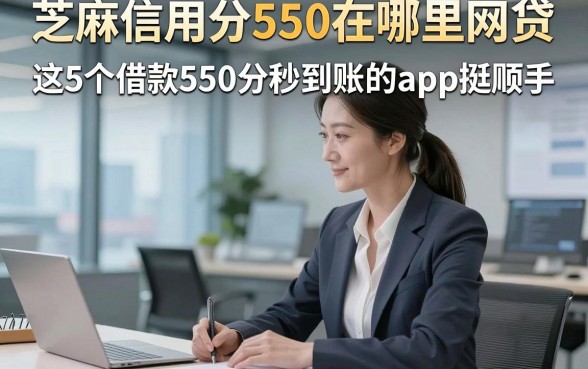 芝麻信用分550在哪里网贷，这5个借款550分秒到账的app挺顺手