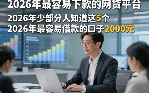2026年最容易下款的网贷平台，2026年少部分人知道这5个2026年最容易借款的口子2000元