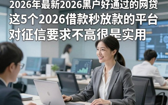 2026年最新2026黑户好通过的网贷，这5个2026借款秒放款的平台对征信要求不高很是实用