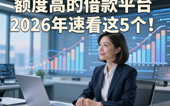 额度高的借款平台2026年速看这5个！本篇为您详细集合！