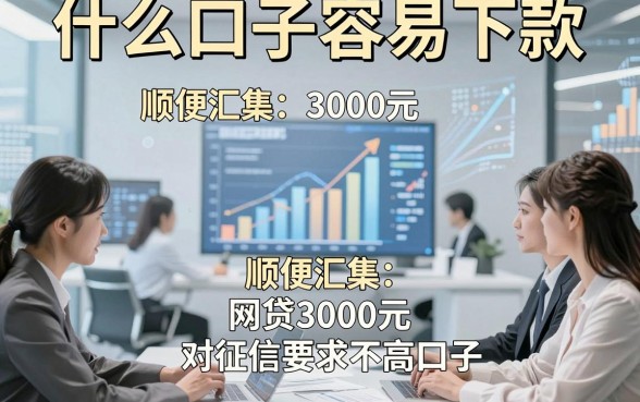 什么口子容易下款，顺便汇集五个网贷3000元对征信要求不高口子